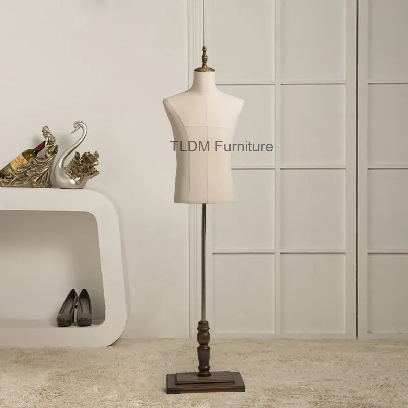 Women Formal Wear Shop - Elegante Mezzo Manichino Maschile Rivestito in