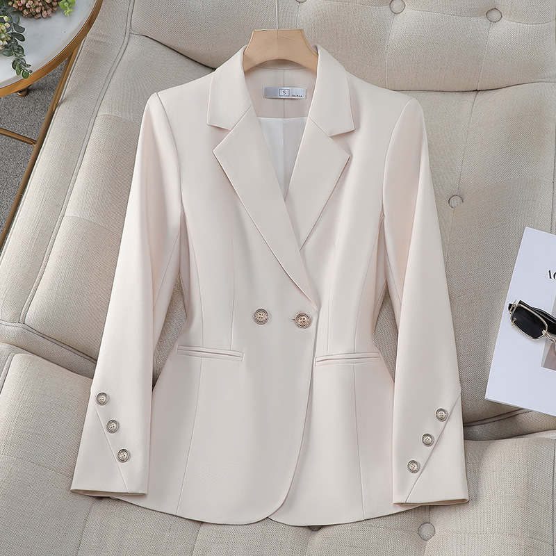 Formal Winter Wear Women Jacket - Blazer doppiopetto da donna tinta unita