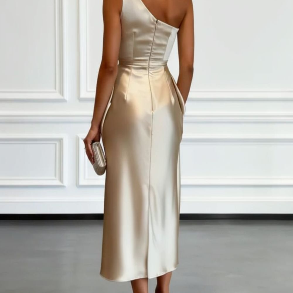 Women Formal Event Wear - Abito da sera in raso sofisticato,