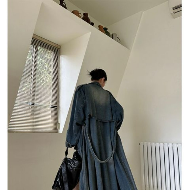Trench Coat in Denim Lavato St - Trench Coat Formal recensione e prezzo