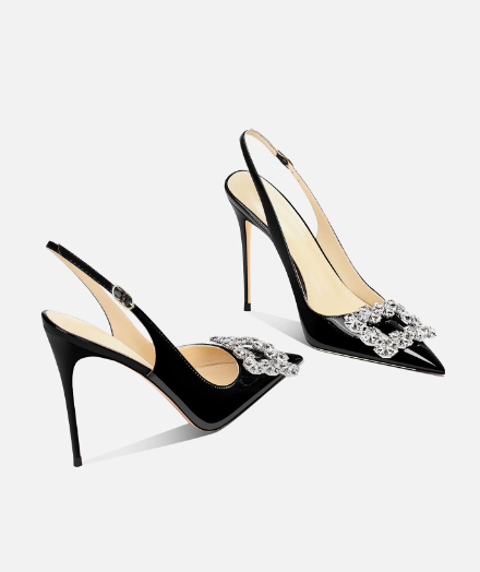 Sandali con tacco alto e fibbi - Women'S Work Fashion recensione e prezzo