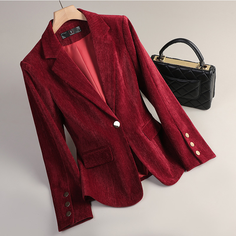 Blazer in Velluto Giallo Oro p - Formal Winter Wear Women Jacket recensione e prezzo