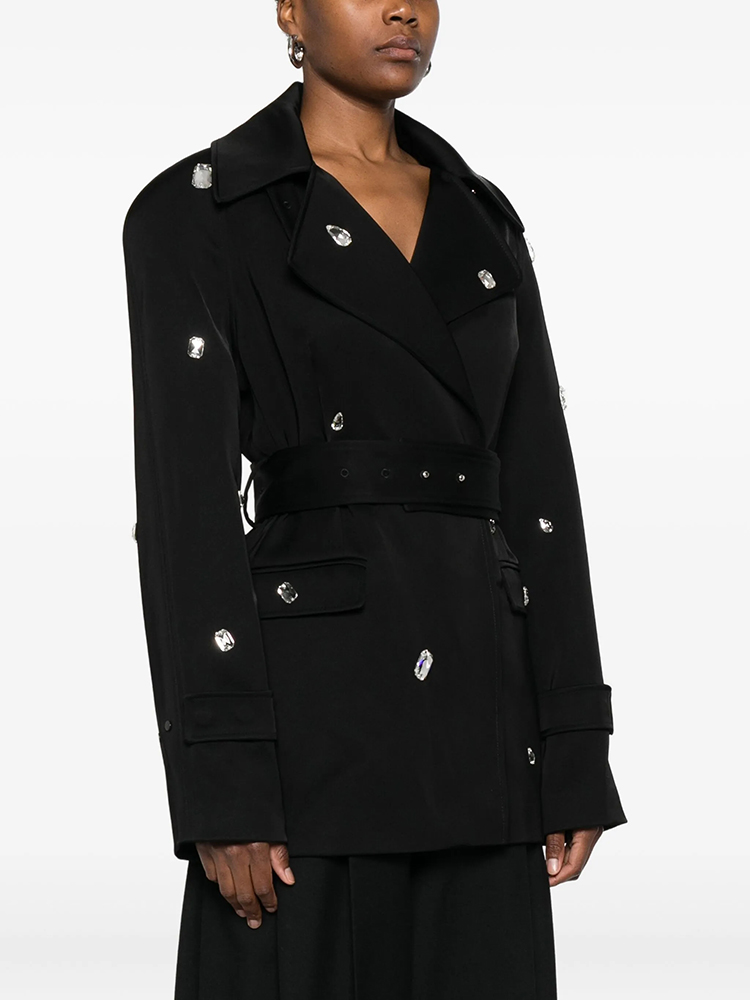 Trench Coat Nero Doppiopetto c - Trench Coat Formal recensione e prezzo