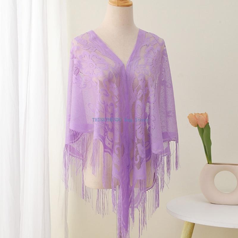 Scialle con motivo scavato in  - Women Formal Event Wear recensione e prezzo