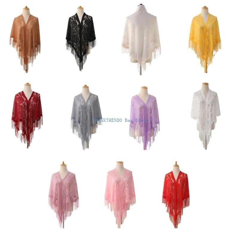 Scialle con motivo scavato in  - Women Formal Event Wear recensione e prezzo