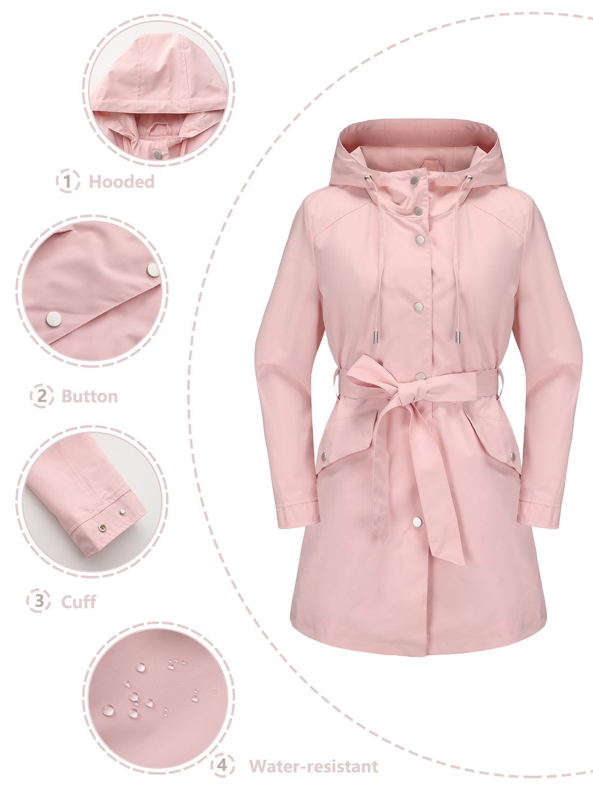 Primavera Autunno Nuova giacca - Trench Coat Formal recensione e prezzo