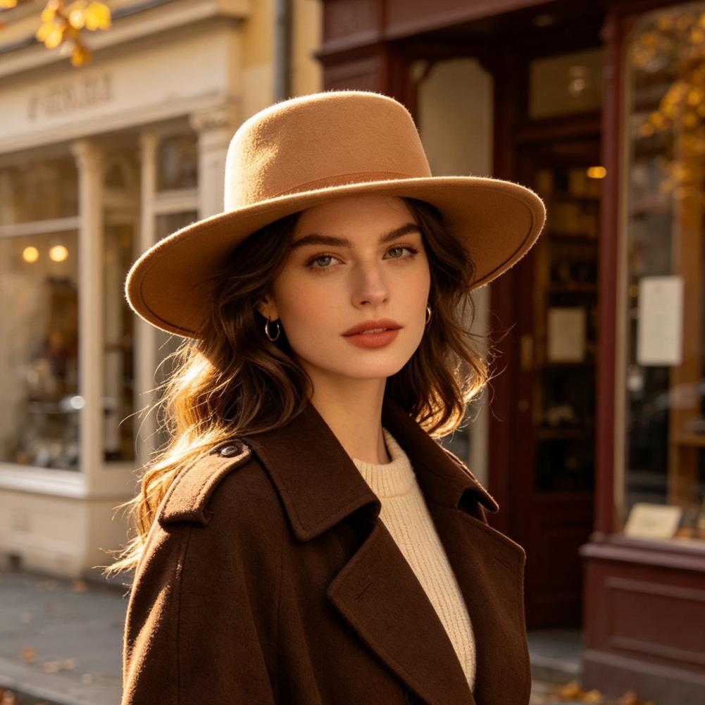 Cappello Fedora a Tesa Piatta, - Women Formal Event Wear recensione e prezzo